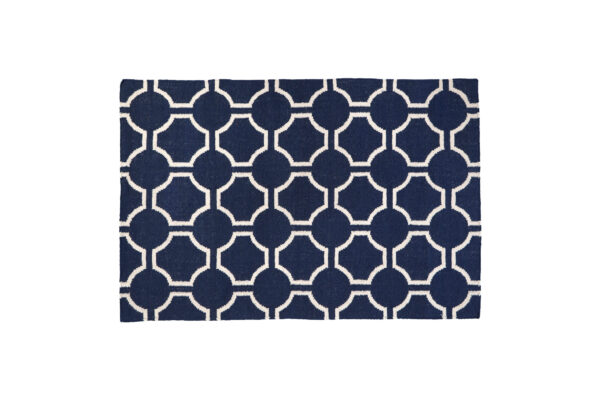 Bosie Kensington Townhouse Small Blue Hand Woven Rug