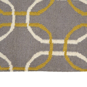 Bosie Oslo Grey White and Green Rug