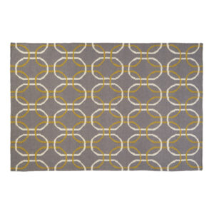 Bosie Oslo Grey White and Green Rug