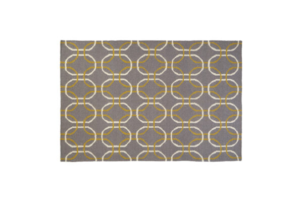 Bosie Oslo Grey White and Green Rug