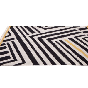 Bosie Villon Black and White Rug