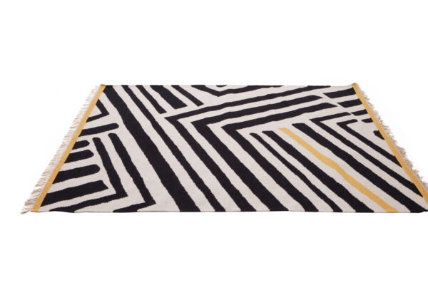 Bosie Villon Black and White Rug