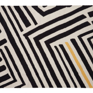 Bosie Villon Black and White Rug