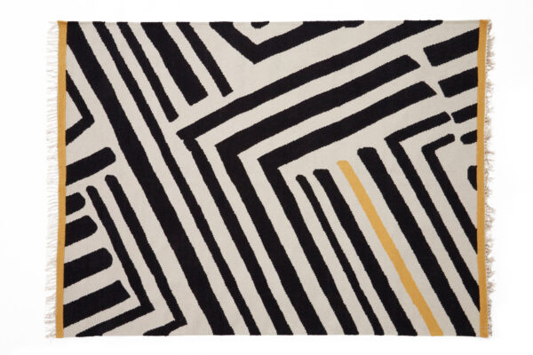 Bosie Villon Black and White Rug