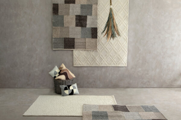 Bosie Jango Small Grid Design Rug