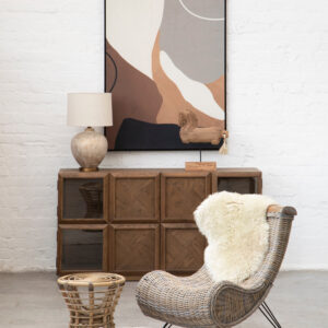 Bosie Jango Large Geometric Ivory Rug