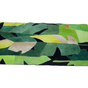Bosie Safira Small Botanical Hair on Leather Rug