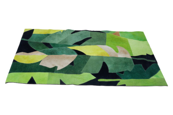 Bosie Safira Small Botanical Hair on Leather Rug