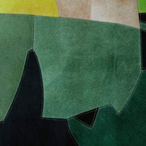Bosie Safira Small Botanical Hair on Leather Rug