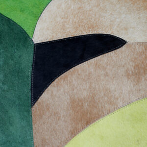 Bosie Safira Large Botanical Hair on Leather Rug