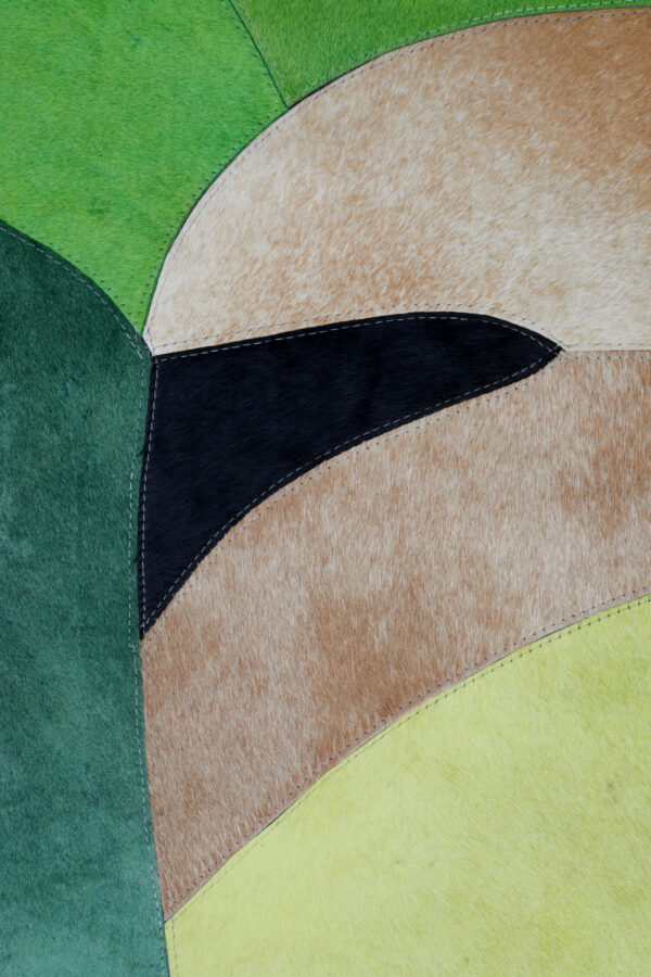 Bosie Safira Large Botanical Hair on Leather Rug