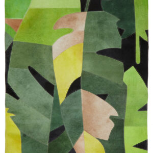 Bosie Safira Large Botanical Hair on Leather Rug