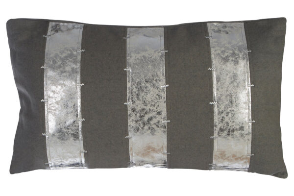 Bosie Kensington Townhouse Grey and Silver Cushion