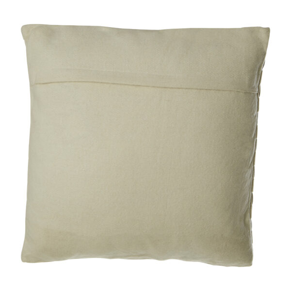 Bosie Kensington Townhouse Square Ivory And Silver Check Cushion
