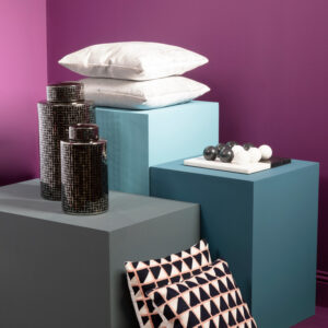 Bosie Kensington Townhouse Silver Snake Effect Cushion
