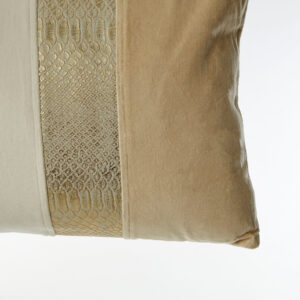 Bosie Kensington Townhouse Cream And Gold Rectangular Cushion