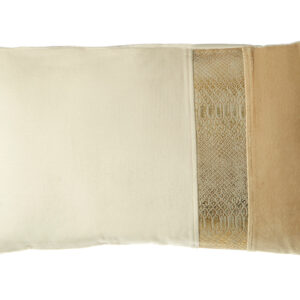 Bosie Kensington Townhouse Cream And Gold Rectangular Cushion