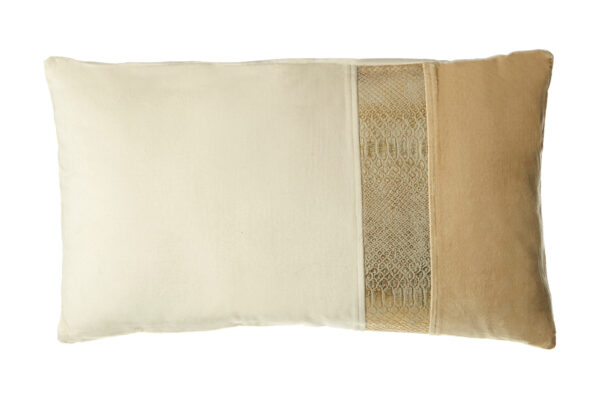 Bosie Kensington Townhouse Cream And Gold Rectangular Cushion