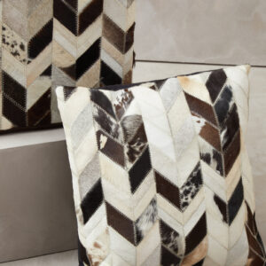 Bosie Safira Black And White Patchwork Cushion Cover