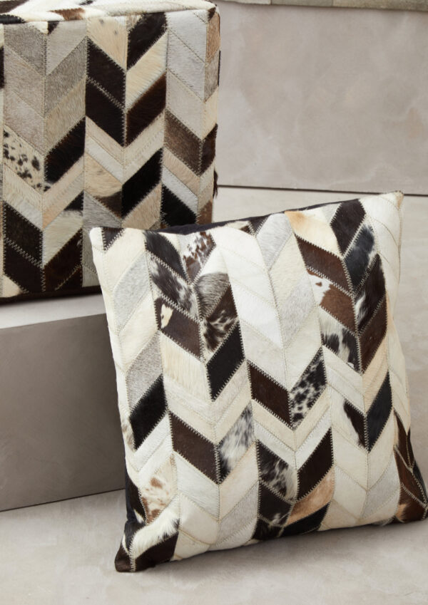 Bosie Safira Black And White Patchwork Cushion Cover