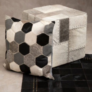 Bosie Safira Black And White And Grey Cushion Cover