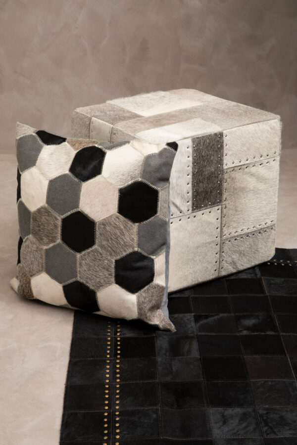 Bosie Safira Black And White And Grey Cushion Cover