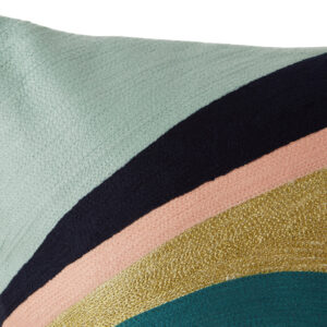 Bosie Ozella Curved Stripes Embroidered Cushion