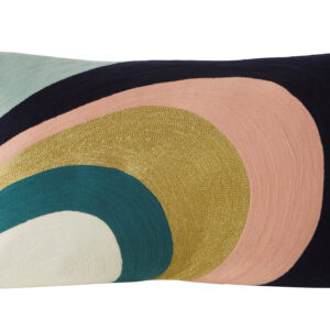 Bosie Ozella Curved Stripes Embroidered Cushion