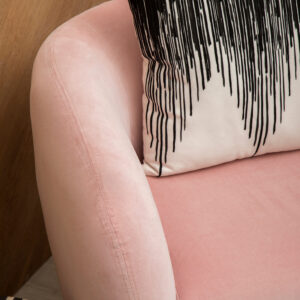 Bosie Ozella Black and White Embroidered Cushion
