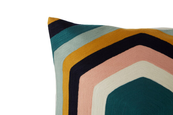Bosie Ozella Hexagonal Design Embroidered Cushion