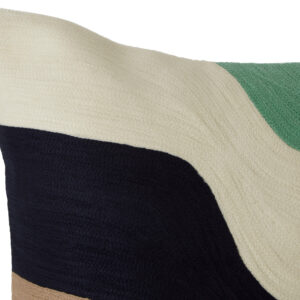 Bosie Ozella Wavy Stripes Embroidered Cushion