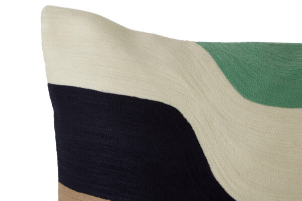 Bosie Ozella Wavy Stripes Embroidered Cushion