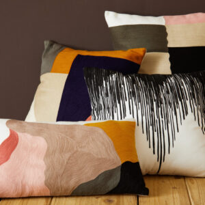 Bosie Ozella Abstract Multi Coloured Cushion