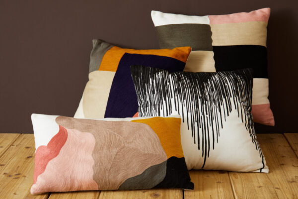 Bosie Ozella Abstract Multi Coloured Cushion