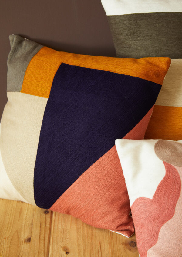 Bosie Ozella Abstract Multi Coloured Cushion