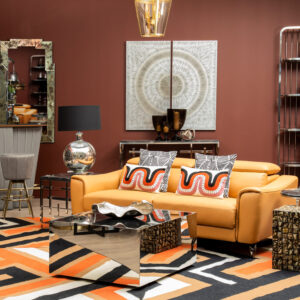 Bosie Ozella Curve Pattern Rectangular Cushion