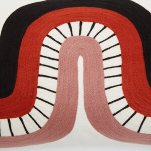 Bosie Ozella Curve Pattern Rectangular Cushion