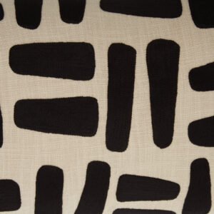 Bosie Ozella Natural And Black Rectangular Cushion