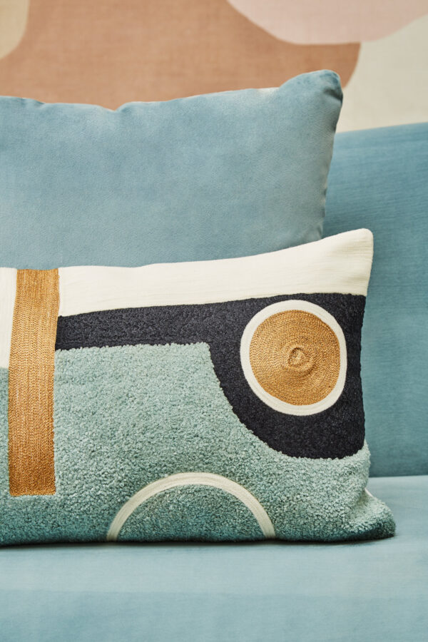 Bosie Ozella Abstract Rectangular Cushion