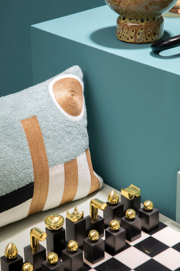 Bosie Ozella Abstract Rectangular Cushion