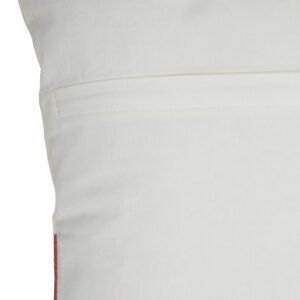 Bosie Ozella Red And White Tonal Cushion