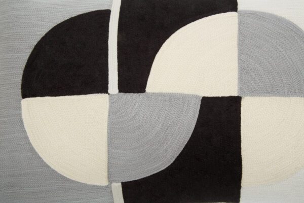 Bosie Ozella Circular Embroidered Rectangular Cushion