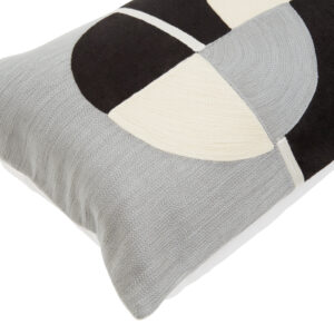Bosie Ozella Circular Embroidered Rectangular Cushion