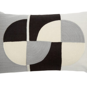 Bosie Ozella Circular Embroidered Rectangular Cushion