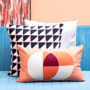 Bosie Ozella Multicolour Rectangular Cushion