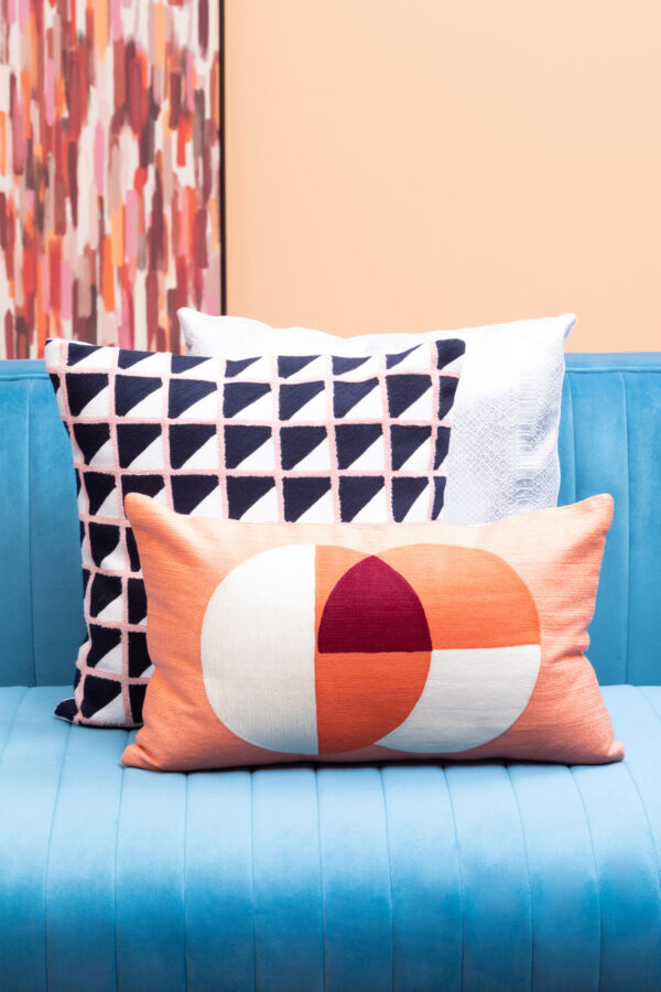 Bosie Ozella Multicolour Rectangular Cushion