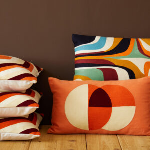 Bosie Ozella Multicolour Rectangular Cushion