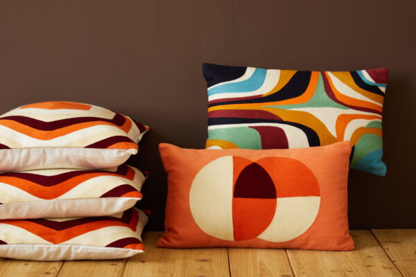Bosie Ozella Multicolour Rectangular Cushion