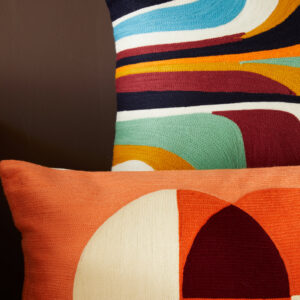 Bosie Ozella Multicolour Rectangular Cushion