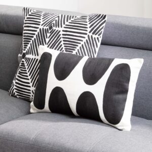 Bosie Ozella Monochrome Rectangular Cushion